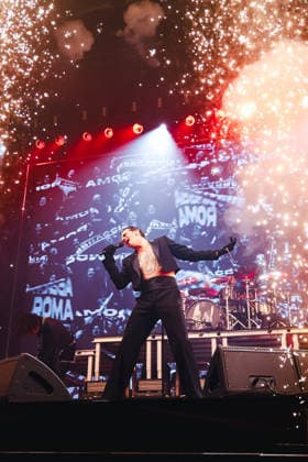 Milan, Achille Lauro performs during the Palazzetti Live 2026 Tour at the Unipol Forum Assago. Pictured: Achille Lauro (singer)  Copyright: xAlessandroxBremecx xipa-agency.netx xx IPA_Agency_IPA73075991