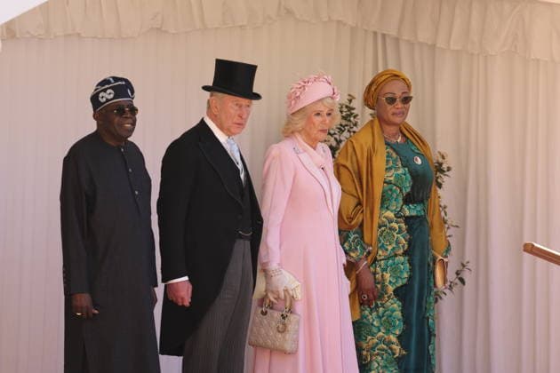 Entertainment Bilder des Tages . 18 03 2026. Windsor , United Kingdom. King Charles III, Queen Camilla, Prince William and Kate Middleton, the Prince and Princess of Wales, at a Ceremonial Welcome at Windsor Castle, for the Nigerian President Bola Ahmed Tinubu and the First Lady Oluremi Tinubu, at the start of their State Visit to the United Kingdom.  xStephenxLockx xi-Imagesx IIM-26645-0004