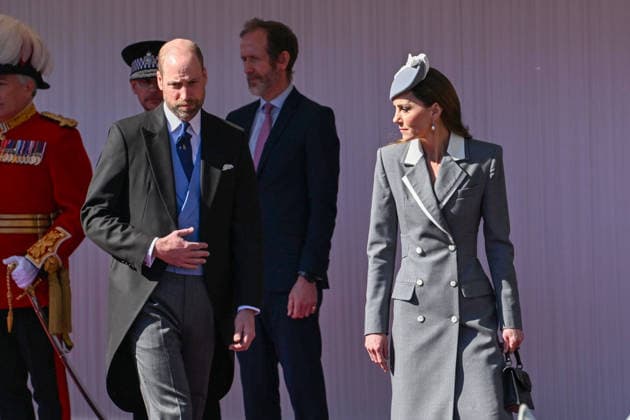 The President of the Federal Republic of Nigeria, Mr. Bola Ahmed Tinubu and First Lady, Mrs. Oluremi Tinubu receive a ceremonial welcome from the King and Queen at Windsor Castle Featuring: William, Prince of Wales, Catherine, Princess of Wales Where: Windsor, United Kingdom When: 18 Mar 2026 Credit: Cover Images EDITORIAL USE ONLY. NOT FOR USE BY NEWSPAPERS BASED IN THE UK. Copyright: xx coverimg55563257