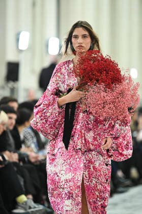 Juan Vidal - Mercedes-Benz Fashion Week Madrid, Spain - 18 Mar 2026 A model walks the runway wearing a design by Juan Vidal during Mercedes-Benz Fashion Week de Madrid in IFEMA. Madrid Spain Copyright: xAtilanoxGarciax xSOPAxImagesx photos09083