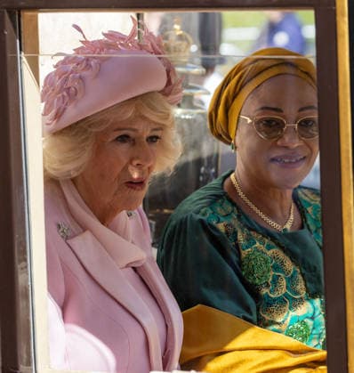President of Nigeria Bola Ahmed Tinubu state visit to the UK LONDON, UNITED KINGDOM - MARCH 18: Queen Camilla and Nigerian First Lady Oluremi Tinubu are seen in the welcoming procession for the President of Nigeria Bola Ahmed Tinubu to Windsor Castle as president’s state visit to the UK commences in Windsor, United Kingdom on March 18, 2026. Ilyas Tayfun Salci Anadolu London United Kingdom. Editorial use only. Please get in touch for any other usage.  Copyright: x2026xAnadoluxIlyasxTayfunxSalcix