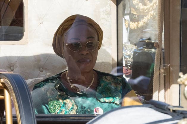March 18, 2026, Windsor, England, United Kingdom: First Lady of Nigeria OLUREMI TINUBU travels in a carriage towards Windsor Castle during the State Visit to the United Kingdom by the President of Nigeria Bola Tinubu and the First Lady Oluremi Tinubu. Windsor United Kingdom  - ZUMAs371 20260318_zip_s371_006 Copyright: xWiktorxSzymanowiczx