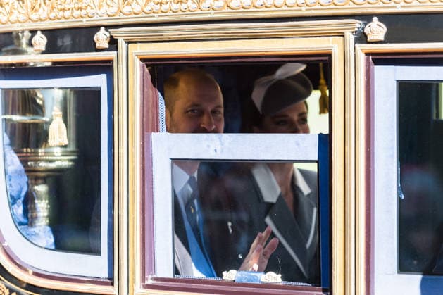 March 18, 2026, Windsor, England, United Kingdom: WILLIAM, Prince of Wales, and CATHERINE, Princess of Wales travels in a carriage towards Windsor Castle during the State Visit to the United Kingdom by the President of Nigeria Bola Tinubu and the First Lady Oluremi Tinubu. Windsor United Kingdom  - ZUMAs371 20260318_zip_s371_002 Copyright: xWiktorxSzymanowiczx