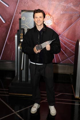 Tom Holland with Spider-Man fans help launch the official trailer for Columbia Pictures Spider-Man: Brand New Day at the Empire State Building Featuring: Tom Holland Where: New York, New York, United States When: 18 Mar 2026 Credit: Marion Curtis StarPix for Columbia Pictures INSTARimages EDITORIAL USE ONLY. NOT FOR USE BY NEWSPAPERS BASED IN THE UK. Copyright: xx instar55564011