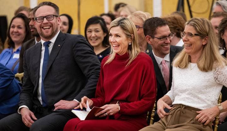Den Haag, The Netherlands, 2026-03-18 13:23:34 THE HAGUE, 18-03-2026, Noordeinde Palace. Queen Maxima attends the Indispensable Links meeting of the Orange Fund at Noordeinde Palace. The meeting focuses on strengthening the social sector. PHOTO: NLBeeld Patrick van Emst Credit: NL Beeld Patrick van Emst  Copyright: xx x