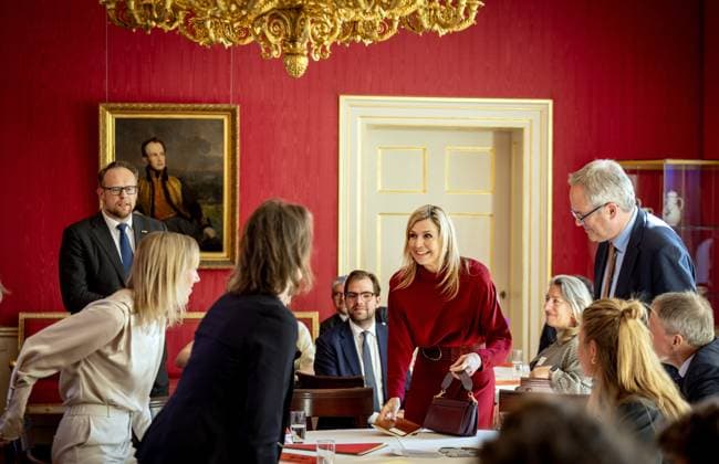 Den Haag, The Netherlands, 2026-03-18 14:20:53 THE HAGUE, 18-03-2026, Noordeinde Palace. Queen Maxima attends the Indispensable Links meeting of the Orange Fund at Noordeinde Palace. The meeting focuses on strengthening the social sector. PHOTO: NLBeeld Patrick van Emst Credit: NL Beeld Patrick van Emst  Copyright: xx x