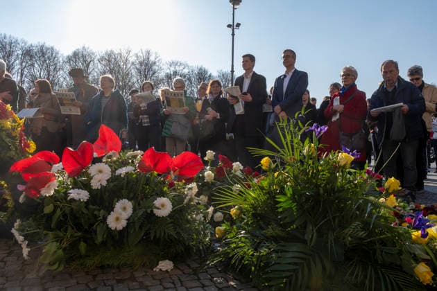 Feierstunde Aktion 18. März Deutschland, Berlin, 18.03.2026, Brandenburger Tor, Â