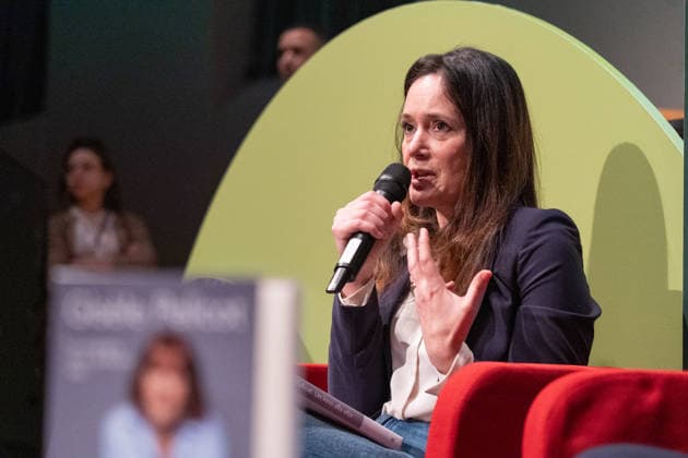 March 18, 2026, Turin, To, Italy: Preview of the Turin Book Fair. GisoÂ¨le Pelicot, victim of violence at the hands of her husband and over 50 men, and protagonist of the trial of the century, presents her book, Hymn to Life, in Turin. March 18th 2026 Turin Italy  - ZUMAa289 20260318_zia_a289_124 Copyright: xSelenexDaniele Agfx