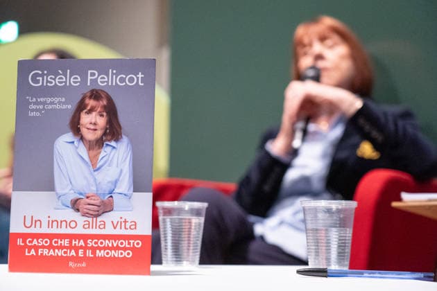 March 18, 2026, Turin, To, Italy: Preview of the Turin Book Fair. GisoÂ¨le Pelicot, victim of violence at the hands of her husband and over 50 men, and protagonist of the trial of the century, presents her book, Hymn to Life, in Turin. March 18th 2026 Turin Italy  - ZUMAa289 20260318_zia_a289_130 Copyright: xSelenexDaniele Agfx