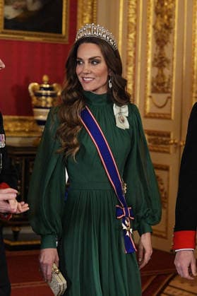 . 18 03 2026. Windsor , United Kingdom. Kate Middleton, the Princess of Wales, at a State Banquet for the President of Nigeria Bola Ahmed Tinubu and First Lady Oluremi Tinubu at Windsor Castle, on the first day of their state visit to the UK.  xi-Imagesx xPoolx IIM-26645-0188