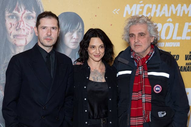 Plus Forts Que Le Diable Paris Film Premiere NB Melvil Poupaud, Asia Argento and Graham Guit attends Plus Forts Que Le Diable - Stronger That The Devil Paris Film Premiere at Le Grand REX on March 18, 2026 in Paris, France. Photo by Nasser Berzane ABACAPRESS.COM Paris France  Copyright: xBerzanexNasser ABACAx