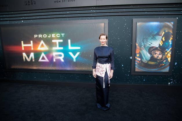 Sandra Hüller arrives on the red carpet at the premiere of Project Hail Mary at Josie Robertson Plaza on Wednesday, March 18, 2026 in New York City.  NYP20260318515 SERENAxXUxNING