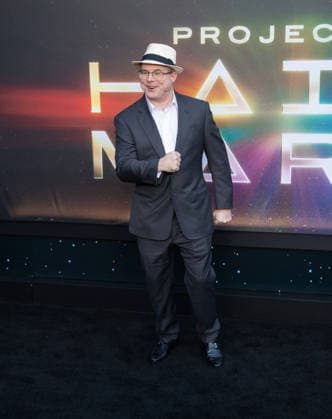 Andy Weir arrives on the red carpet at the premiere of Project Hail Mary at Josie Robertson Plaza on Wednesday, March 18, 2026 in New York City.  NYP20260318520 SERENAxXUxNING