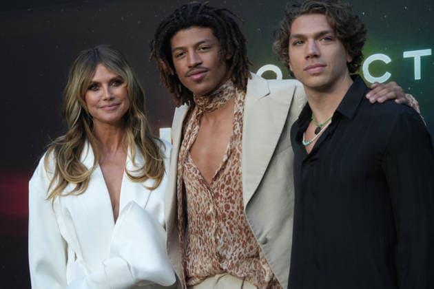 March 18, 2026, New York, Ny, USA: HEIDI KLUM, HENRY SAMUEL and ELIAS BECKER attend the Project Hail Mary New York Premiere, Red Carpet Arrivals, .Lincoln Center, NYC.March 18, 2026. . HEIDI KLUM attends the Project Hail Mary New York Premiere, Red Carpet Arrivals, .Lincoln Center, NYC.March 18, 2026. New York USA - ZUMAms4_ 20260318_faf_ms4_036 Copyright: xSoniaxMoskowitzxGordonx