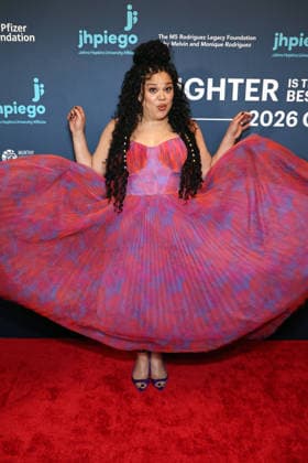 BEVERLY HILLS, CALIFORNIA - MARCH 18:Michelle Buteau at Jhpiego Laughter is the Best Medicine Gala at The Beverly Hills Hotel on March 18, 2026 in Beverly Hills, California Copyright: xAdMediax MediaPunchx
