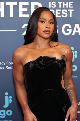 BEVERLY HILLS, CALIFORNIA - MARCH 18: Jordan Chiles at Jhpiego Laughter is the Best Medicine Gala at The Beverly Hills Hotel on March 18, 2026 in Beverly Hills, California Copyright: xAdMediax MediaPunchx