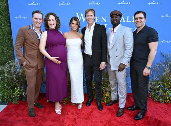 ˜When Calls the Heart™ and ˜Hope Valley: 1874™ Celebration Ben Rosenbaum, Erin Krakow, Lori Loughlin, Jack Wagner, Viv Leacock and Kavan Smith arriving to ˜When Calls the Heart™ and ˜Hope Valley: 1874™ Celebration at The Sun Rose on March 18, 2026 in West Hollywood, CA. West Hollywood The Sun Rose California USA Copyright: xLISAxOConnor AFF-USA.comx