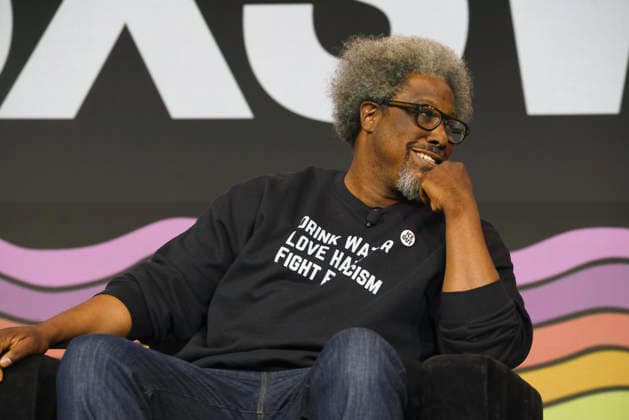 March 18, 2026: Austin, Texas. W. Kamau Bell, left, and Jane Fonda take part in the keynote Say It Louder: Artists, Activism & the First Amendment at the SXSW Conference. - ZUMAda1_ 20260318_zap_da1_008 Copyright: xSandraxDahdahx