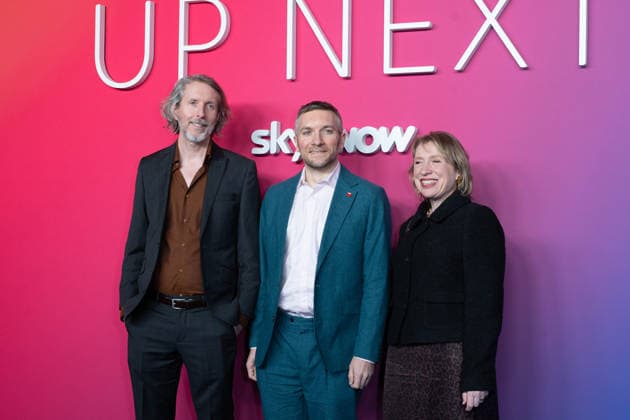 London, red carpet arrivals for Sky Up Next 2026 at Freemasons Hall. Pictured: Steve Cox, Matt Walker, and Sarah Cox  Copyright: xcristinaxmasseix xipa-agency.netx xx IPA_Agency_IPA73113605