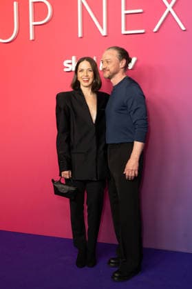 London, red carpet arrivals for Sky Up Next 2026 at Freemasons Hall. Pictured: Lisa Liberati and James McAvoy  Copyright: xcristinaxmasseix xipa-agency.netx xx IPA_Agency_IPA73113817