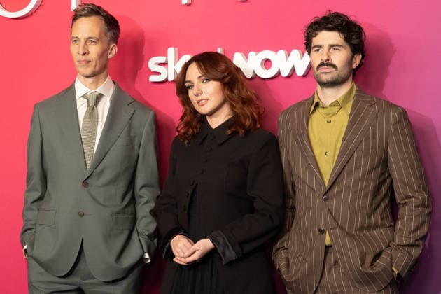 London, red carpet arrivals for Sky Up Next 2026 at Freemasons Hall. Pictured: James Longman, Ania Magliano, and Paddy Young.  Copyright: xcristinaxmasseix xipa-agency.netx xx IPA_Agency_IPA73113682