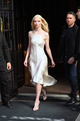 Anya Taylor Joy spotted leaving her New York City hotel wearing a white dress Featuring: Anya Taylor Joy Where: New York City, New York, United States When: 18 Mar 2026 Credit: Elder Ordonez INSTARimages EDITORIAL USE ONLY. NOT FOR USE BY NEWSPAPERS BASED IN THE UK. Copyright: xx instar55564464