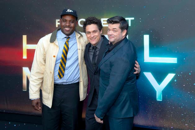 Lionel Boyce, Phil Lord und Christopher Miller bei der Premiere des Kinofilms Project Hail Mary Der Astronaut im Lincoln Center. New York, 18.03.2026