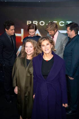 Phil Lord, Rachel O Connor, Sandra Hüller, Amy Pascal, Ryan Gosling und Christopher Miller bei der Premiere des Kinofilms Project Hail Mary Der Astronaut im Lincoln Center. New York, 18.03.2026