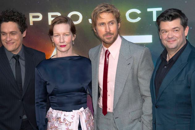 Phil Lord, Sandra Hüller, Ryan Gosling und Christopher Miller bei der Premiere des Kinofilms Project Hail Mary Der Astronaut im Lincoln Center. New York, 18.03.2026