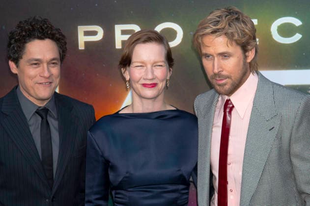 Phil Lord, Sandra Hüller und Ryan Gosling bei der Premiere des Kinofilms Project Hail Mary Der Astronaut im Lincoln Center. New York, 18.03.2026