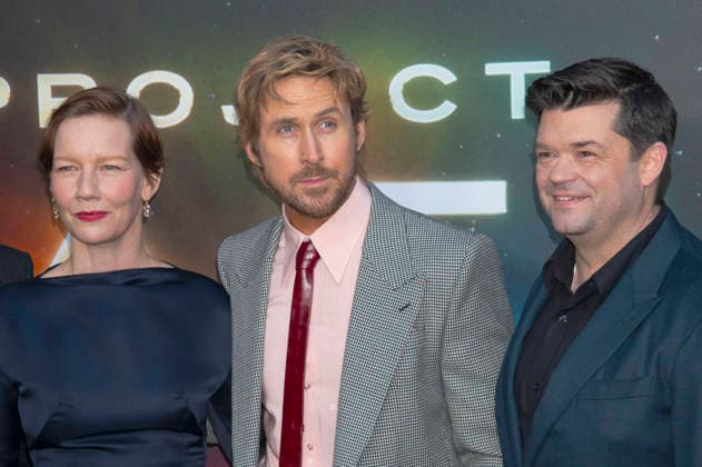 Sandra Hüller, Ryan Gosling und Christopher Miller bei der Premiere des Kinofilms Project Hail Mary Der Astronaut im Lincoln Center. New York, 18.03.2026