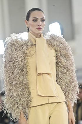 Claro Couture Fashion Week de Madrid A model walks the runway wearing a design by Claro Couture during Mercedes-Benz Fashion Week de Madrid in IFEMA, 18 March 2026 Spain Featuring: A model walks the runway wearing a design by Claro Couture during Mercedes-Benz Fashion Week de Madrid in IFEMA, 18 March 2026 Spain Where: Madrid, Spain When: 18 Mar 2026 Credit: Oscar Gonzalez WENN Madrid Spain Copyright: xOscarxGonzalez WENNx wenn41158831 OFA ZOJx wenn41158831
