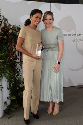 Anne Klein s Women Who Do Awards hosted by Sara Haines honoring Tina Kunakey, Caroline Kelley Rosen, Atoya , Dr. Karen Michele Kostroff, Martina Halloran at the iconic Rainbow Room in New York Featuring: Tina Kunakey, Sara Haines Where: New York, New York, United States When: 18 Mar 2026 Credit: Joey Andrew startraksphoto.com EDITORIAL USE ONLY. NOT FOR USE BY NEWSPAPERS BASED IN THE UK. Copyright: xx instar55565320