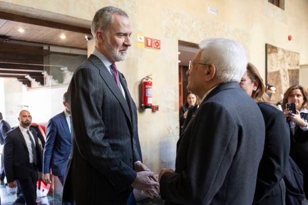 March 19, 2026, Salamanca, Rome, Spain: Salamanca. President of the Republic Sergio Mattarella with His Majesty the King of Spain, Felipe VI. Salamanca, March 19th 2023 Salamanca Spain  - ZUMAa289 20260319_zia_a289_003 Copyright: xAmmendolaxUffxStampax