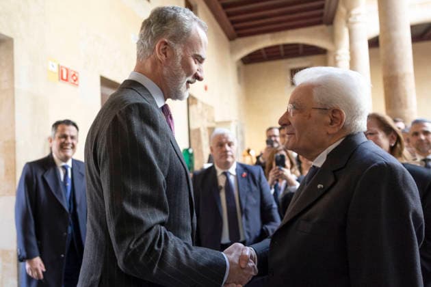 March 19, 2026, Salamanca, Rome, Spain: Salamanca. President of the Republic Sergio Mattarella with His Majesty the King of Spain, Felipe VI. Salamanca, March 19th 2023 Salamanca Spain  - ZUMAa289 20260319_zia_a289_004 Copyright: xAmmendolaxUffxStampax