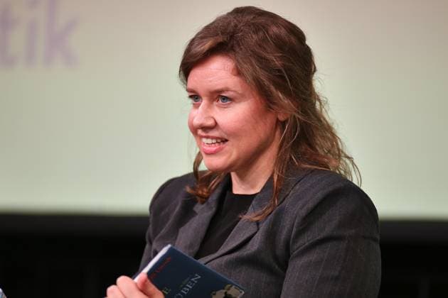 Leipzig, Sachsen, Deutschland, 19.03.2026: Messehalle: Leipziger Buchmesse: Elli Unruh bei Vorstellung der Nominierten für den Preis der Leipziger Buchmesse wenige Stunden vor der Preisverleihung Copyright: xdtsxNachrichtenagenturx dts_111214