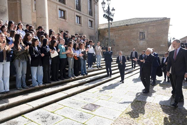 March 19, 2026, Salamanca, Rome, Spain: President of the Republic Sergio Mattarella with His Majesty the King of Spain, Felipe VI, in the historic center of the city of Salamanca. Salamanca, Spain 19 March 2026 Salamanca Spain  - ZUMAa289 20260319_zia_a289_010 Copyright: xFrancescoxAmmendolax