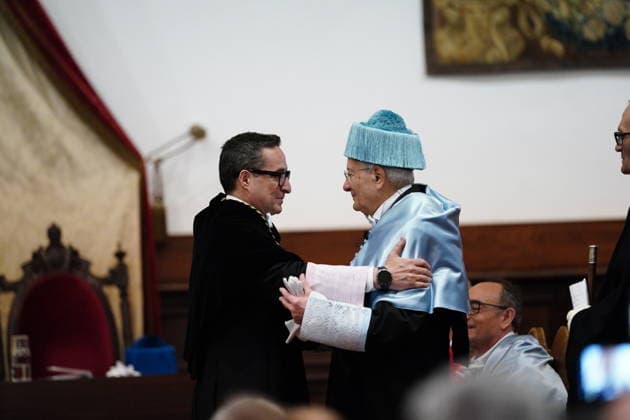 Felipe VI presides over the investiture of Sergio Mattarella as doctor honoris causa in Salamanca The President of the Italian Republic, Sergio Mattarella d , is invested as doctor honoris causa by the University of Salamanca, on March 19, 2026, in Salamanca, Castilla y León Spain The investiture is celebrated in the Paraninfo of the University of Salamanca, This honorary doctorate recognizes Mattarellas legal and political career and his defense of humanism, Europeanism and culture as the basis of democracy 19 MARCH 2026 Manuel Á Salamanca Salamanca Salamanca Spain  Copyright: xManuelxÃngelxLayax 7379679