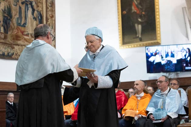 March 19, 2026, Salamanca, Rome, Spain: President of the Republic Sergio Mattarella at the award ceremony for the academic honor of Doctor Honoris Causa conferred by the University of Salamanca. Salamanca, Spain 19 March 2026 Salamanca Spain  - ZUMAa289 20260319_zia_a289_075 Copyright: xFrancescoxAmmendolax