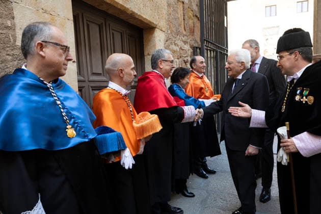 March 19, 2026, Salamanca, Rome, Spain: President of the Republic Sergio Mattarella at the award ceremony for the academic honor of Doctor Honoris Causa conferred by the University of Salamanca. Salamanca, March 19, 2026 Salamanca Spain  - ZUMAa289 20260319_zia_a289_125 Copyright: xAmmendolaxPressxOfficex
