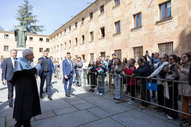 March 19, 2026, Salamanca, Rome, Spain: President of the Republic Sergio Mattarella at the award ceremony for the academic honor of Doctor Honoris Causa conferred by the University of Salamanca. Salamanca, March 19, 2026 Salamanca Spain  - ZUMAa289 20260319_zia_a289_130 Copyright: xAmmendolaxPressxOfficex