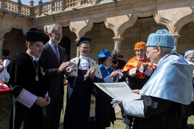 March 19, 2026, Salamanca, Rome, Spain: President of the Republic Sergio Mattarella with His Majesty the King of Spain, Felipe VI, at the University of Salamanca, on the occasion of the award ceremony of the academic honor of Doctor Honoris Causa. Salamanca, March 19, 2026 Salamanca Spain  - ZUMAa289 20260319_zia_a289_136 Copyright: xAmmendolaxPressxOfficex