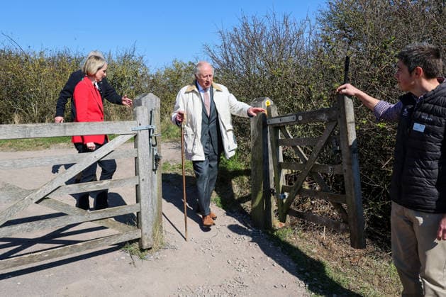 . 19 03 2026. Seaford, United Kingdom. King Charles III inaugurates the King Charles III England Coast Path and opens the Seven Sisters National Nature Reserve in Seaford, United Kingdom.  xPoolx xi-Imagesx IIM-26653-0028