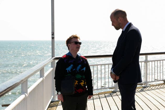 . 19 03 2026. Bournemouth, United Kingdom. Prince William during a visit to Bournemouth, United Kingdom, with international delegates from Australia, Canada, Belgium, the Netherlands and Finland who travelled to the UK to see the Homewards charity youth homelessness work in action.  xPoolx xi-Imagesx IIM-26654-0010