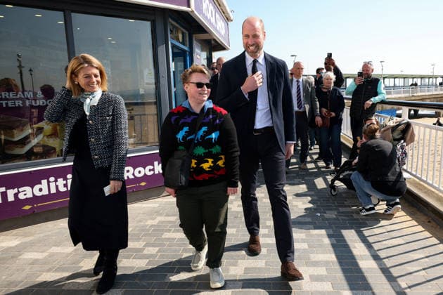 . 19 03 2026. Bournemouth, United Kingdom. Prince William during a visit to Bournemouth, United Kingdom, with international delegates from Australia, Canada, Belgium, the Netherlands and Finland who travelled to the UK to see the Homewards charity youth homelessness work in action.  xPoolx xi-Imagesx IIM-26654-0011
