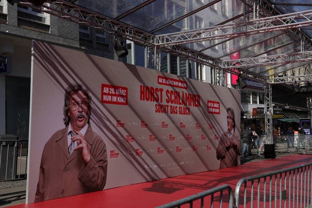 19.03.2026, Deutschland, NRW, Entertainment, Kino, Lichtburg Essen, Filmplakat Horst Schlämmer sucht das Glück mit Entertainer Hape Kerkeling in der Hauptrolle, Kinofilm, Deutschland Copyright: xD.xKerlekin SnowfieldxPhotographyx SF190326SchlaemmerD3