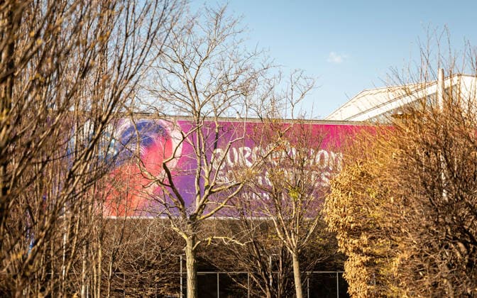 20260319 ESC Medienupdate WIEN, OESTERREICH - 19. MAERZ: Sujet - Symbolbild - Austragungsort - Mediengespraech anlaesslich eines ORF Updates zum 70. Eurovision Song Contest vom 12. bis zum 16. Mai 2026 in Wien im Foyer der Halle F der Wiener Stadthalle am 19. Maerz 2026 in Wien, Oesterreich. 260319_SEPA_17_054 Copyright: xIsabellexOuvrardx SEPAxMedia