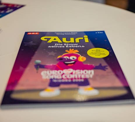 20260319 ESC Medienupdate WIEN, OESTERREICH - 19. MAERZ: Sujet - Symbolbild - Das Kinderbuch - Mediengespraech anlaesslich eines ORF Updates zum 70. Eurovision Song Contest vom 12. bis zum 16. Mai 2026 in Wien im Foyer der Halle F der Wiener Stadthalle am 19. Maerz 2026 in Wien, Oesterreich. 260319_SEPA_17_047 Copyright: xIsabellexOuvrardx SEPAxMedia