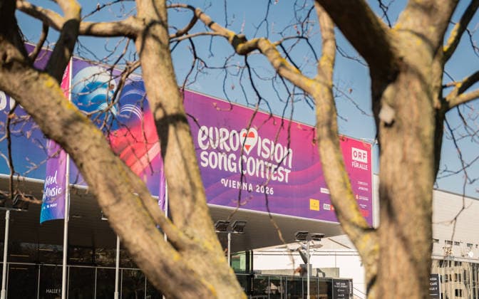 20260319 ESC Medienupdate WIEN, OESTERREICH - 19. MAERZ: Sujet - Symbolbild - Austragungsort - Mediengespraech anlaesslich eines ORF Updates zum 70. Eurovision Song Contest vom 12. bis zum 16. Mai 2026 in Wien im Foyer der Halle F der Wiener Stadthalle am 19. Maerz 2026 in Wien, Oesterreich. 260319_SEPA_17_052 Copyright: xIsabellexOuvrardx SEPAxMedia