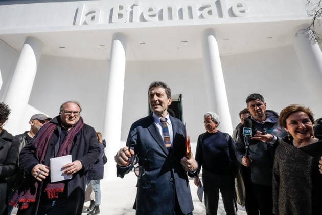 March 19, 2026, Venice, Rome, Italy: Presentation of the completely renovated Central Pavilion at the Giardini della Biennale. Biennale President Pietrangelo Buttafuoco Venice, March 19, 2026 Venice Italy  - ZUMAa289 20260319_zia_a289_148 Copyright: xMircoxToniolox